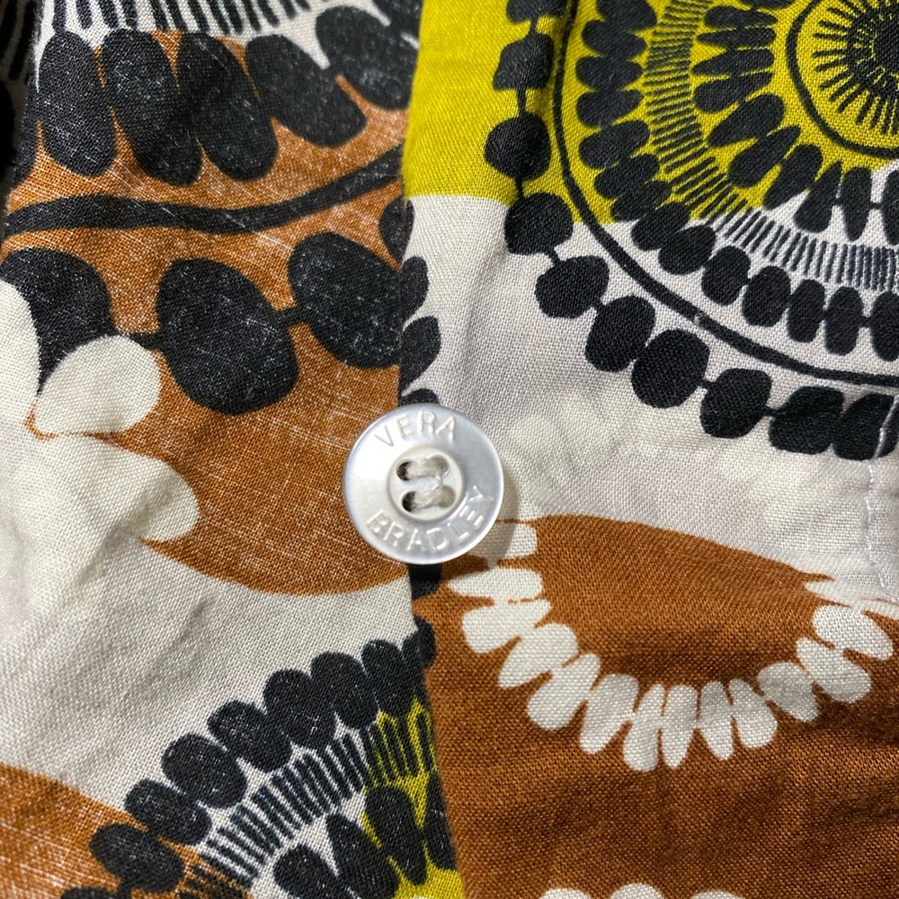 Vera Bradley Patterned Multi Color Button Down - image 4
